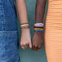 Rainbow Wide Braid Bracelet