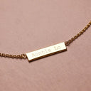 Demi-Fine Engravable Bar Necklace