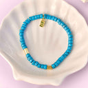 Turquoise Bead Stretch Bracelet