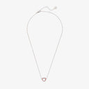 Stone & Enamel Heart Pendant Necklace