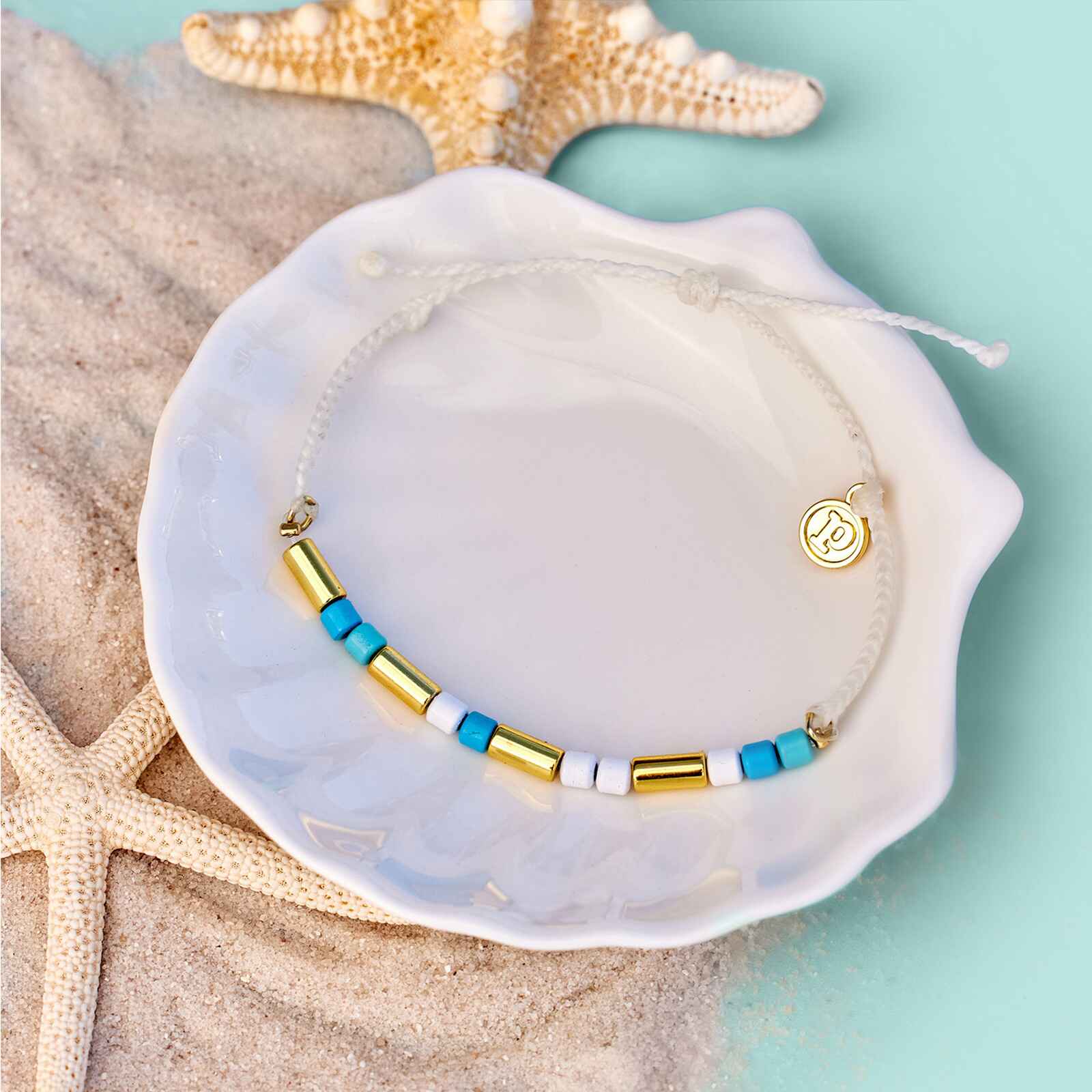 Undertow Enamel Bead Charm Bracelet