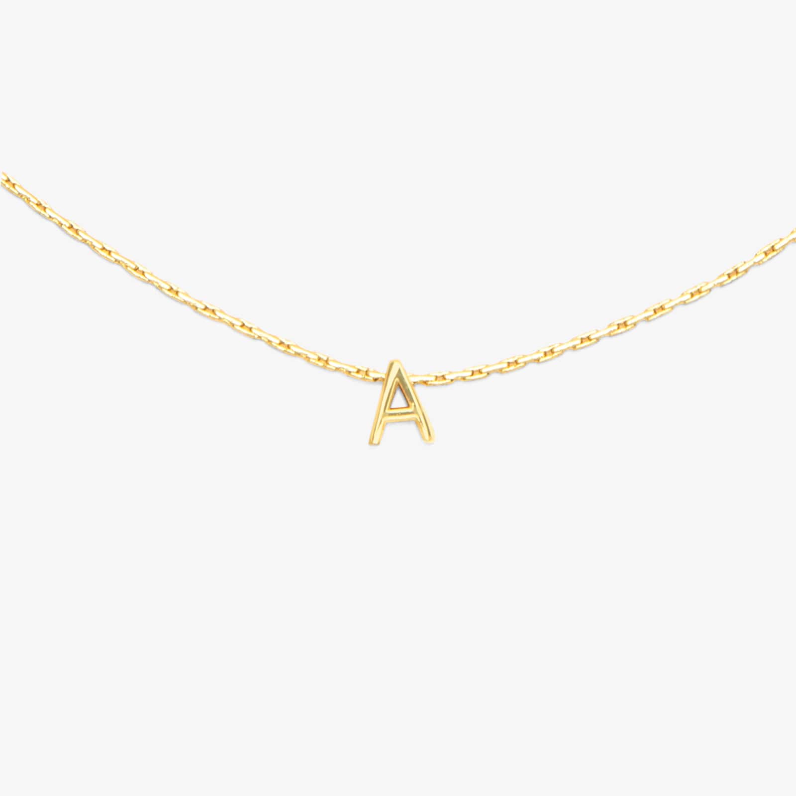 Snake Chain Alphabet Necklace