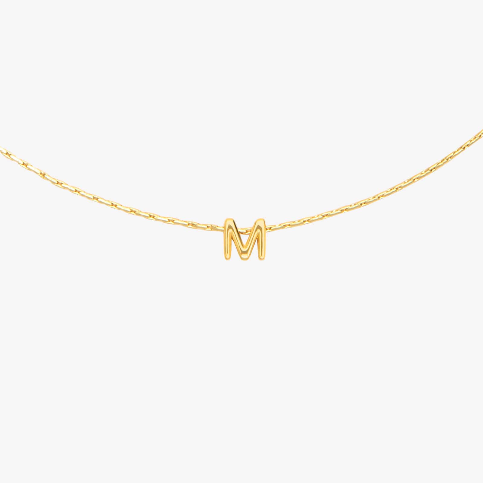 Snake Chain Alphabet Necklace
