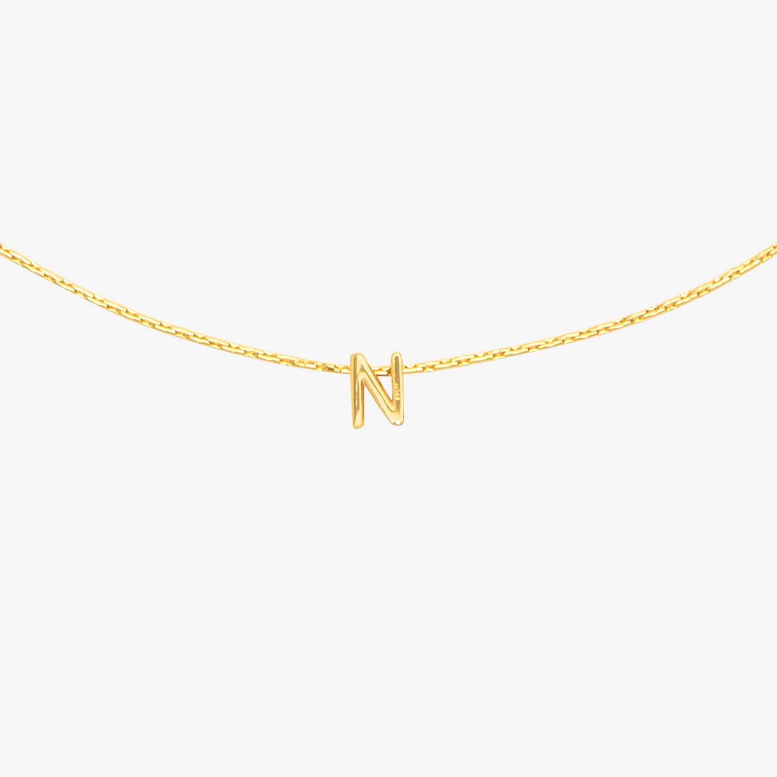 Snake Chain Alphabet Necklace