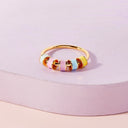 Mental Health Pastel Enamel Bead Fidget Ring