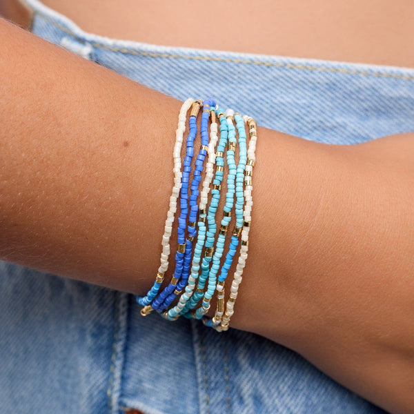 Protect the Sharks Stretch Bracelet Set of 8