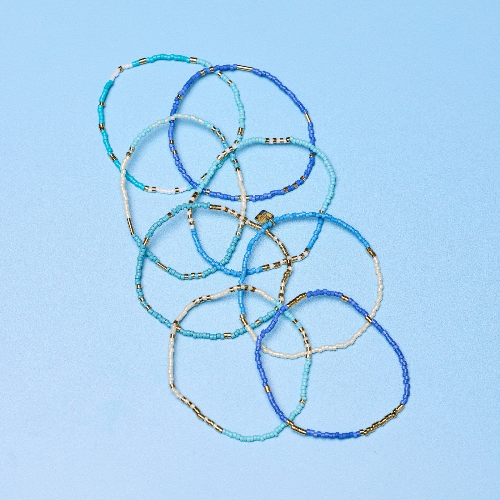 Protect the Sharks Stretch Bracelet Set of 8
