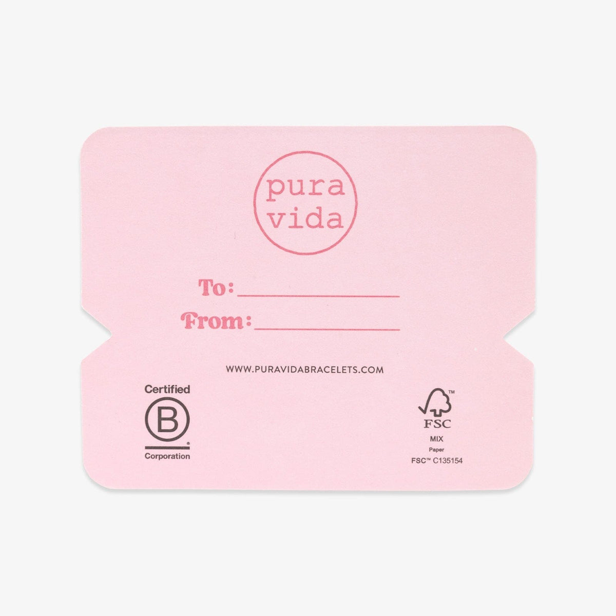 Bridesmaid Bracelet Card