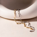 Initial Paperclip Chain Bracelet