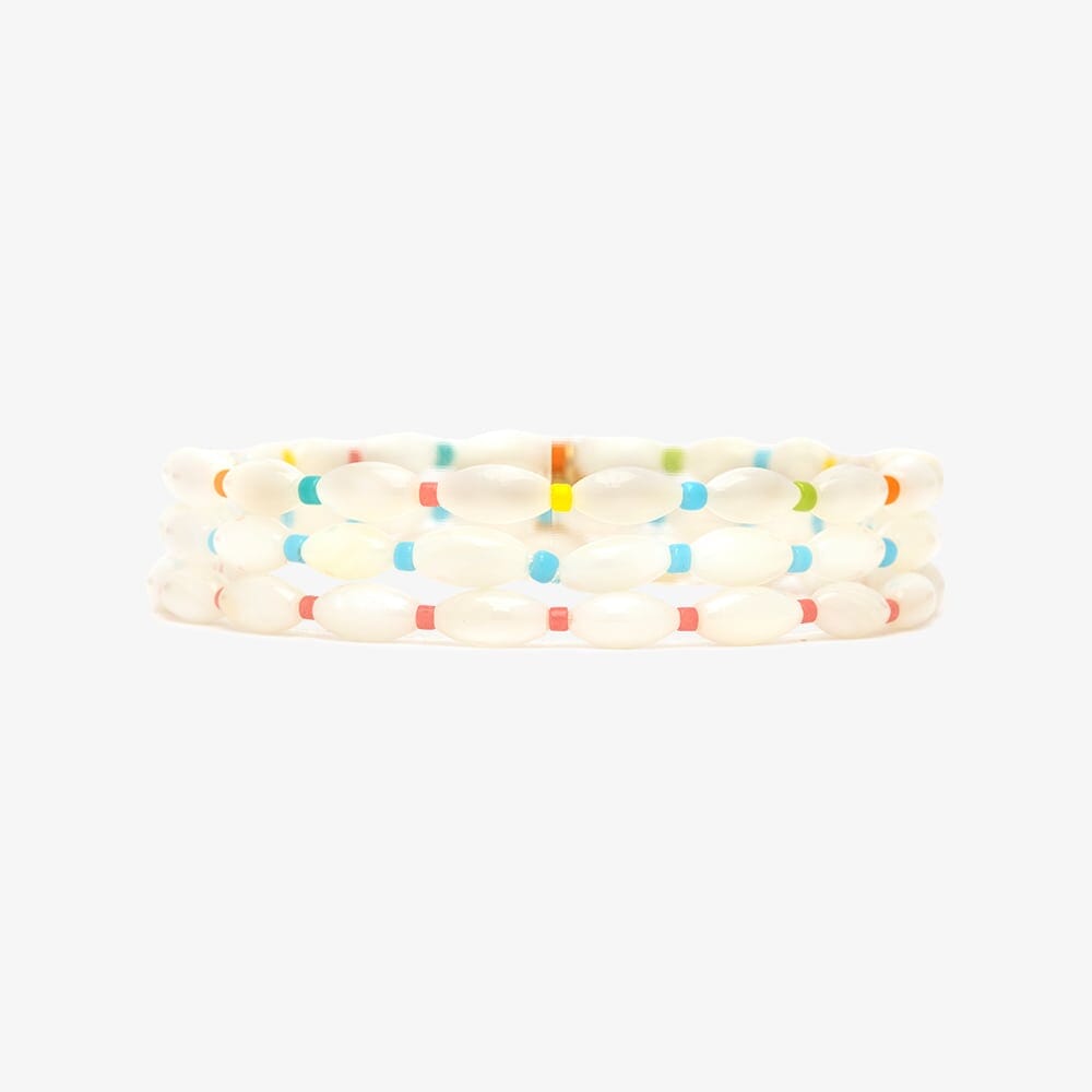 Rainbow Reef Pearl Bracelet Set of 3