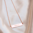 Engravable Bar Necklace