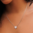 Pastel Vintage Heart Necklace