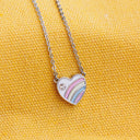 Pastel Vintage Heart Necklace