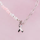 Boarding 4 Breast Cancer Half N Half Bracelet