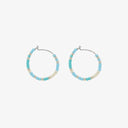 Playa Seed Bead Hoop Earrings