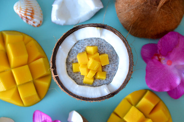 Vegan Coconut Mango Pudding