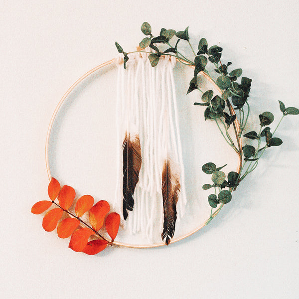 Modern Hoop Wreath