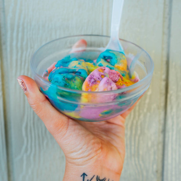 Homemade Unicorn Ice Cream