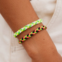 Watermelon Multi Braided Bracelet Gallery Thumbnail