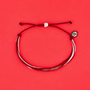 Maroon & White Bracelet