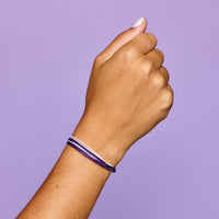 Purple & White Bracelet Gallery Thumbnail