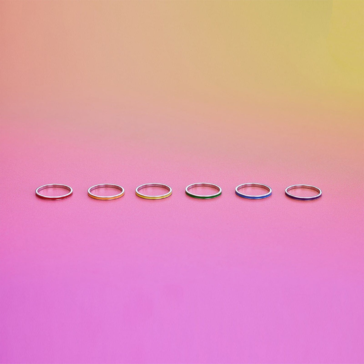Rainbow Ring Stack