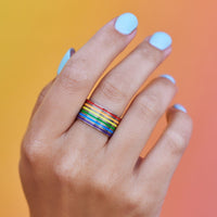 Rainbow Ring Stack Gallery Thumbnail