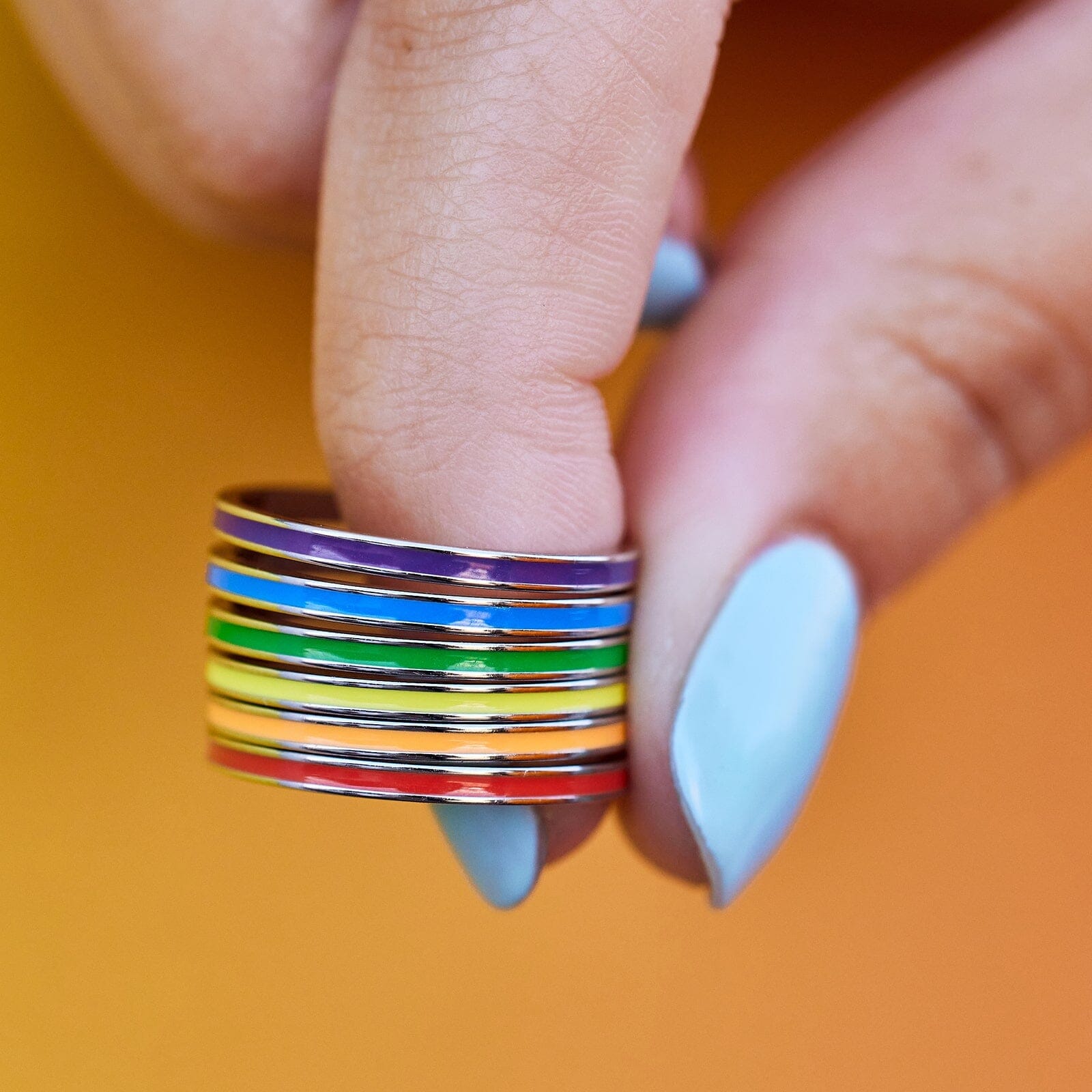 Rainbow deals stackable rings