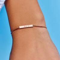 Engravable Double-Sided Bar Bracelet Gallery Thumbnail