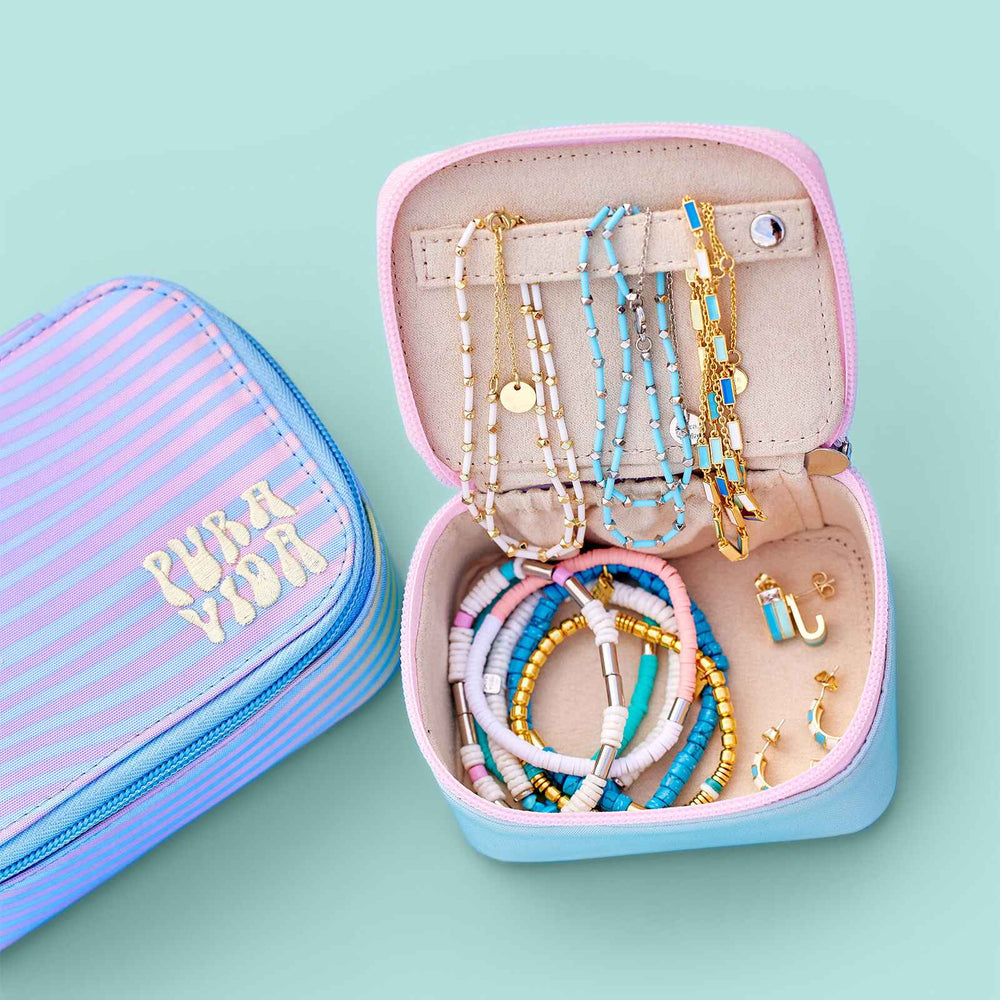 Mini Candy Coated Color Block Jewelry Case 8