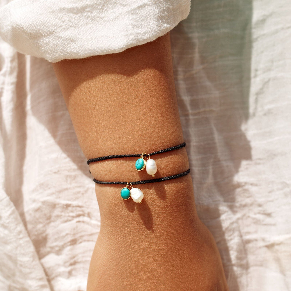 Pearl & Turquoise Charm Bracelet 4