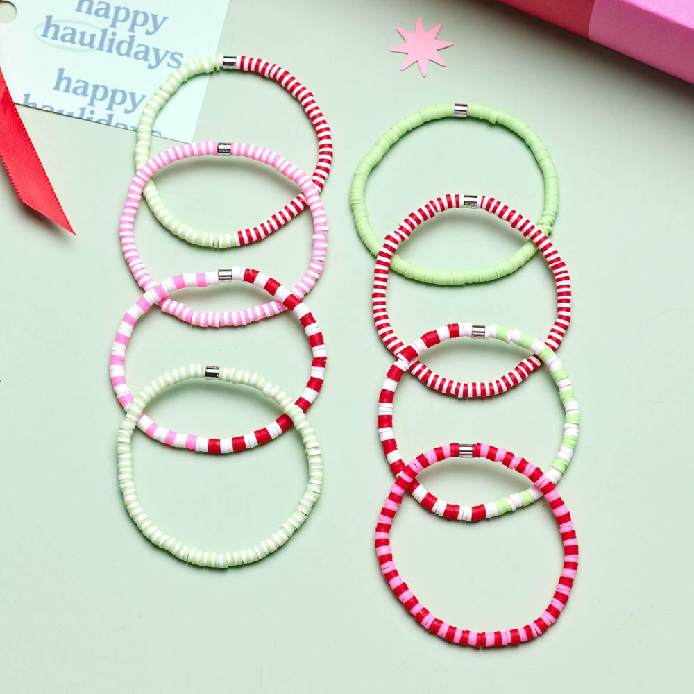 Holidaze Stretch Bracelet Set of 8 4