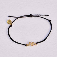 Snake Gold Charm Bracelet Gallery Thumbnail