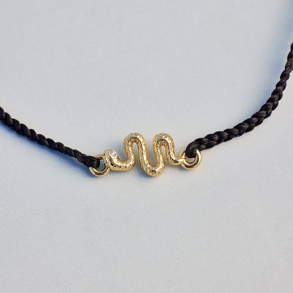 Snake Gold Charm Bracelet 4