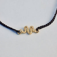 Snake Gold Charm Bracelet Gallery Thumbnail