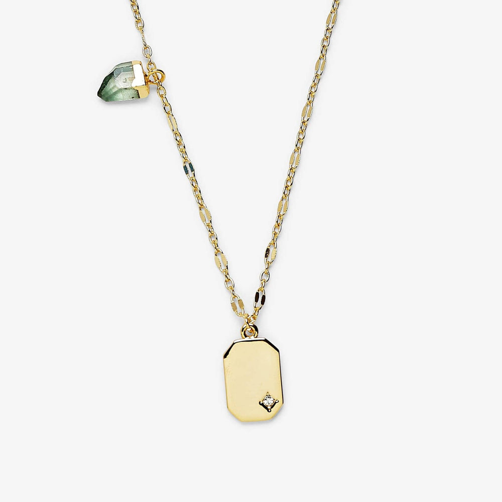 Emerald Quartz Pendant Necklace 3