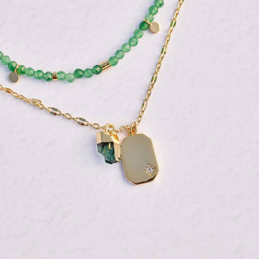 Emerald Quartz Pendant Necklace 6