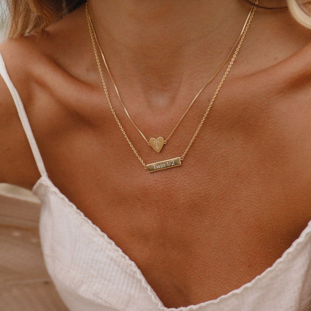 Demi-Fine Engravable Heart Choker 13