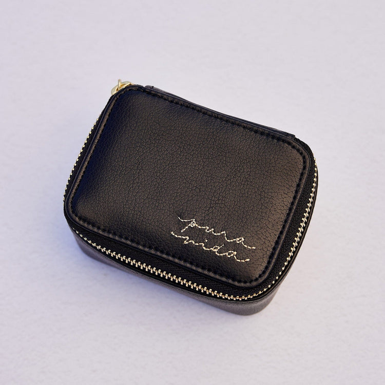 Mini Faux Leather Jewelry Case