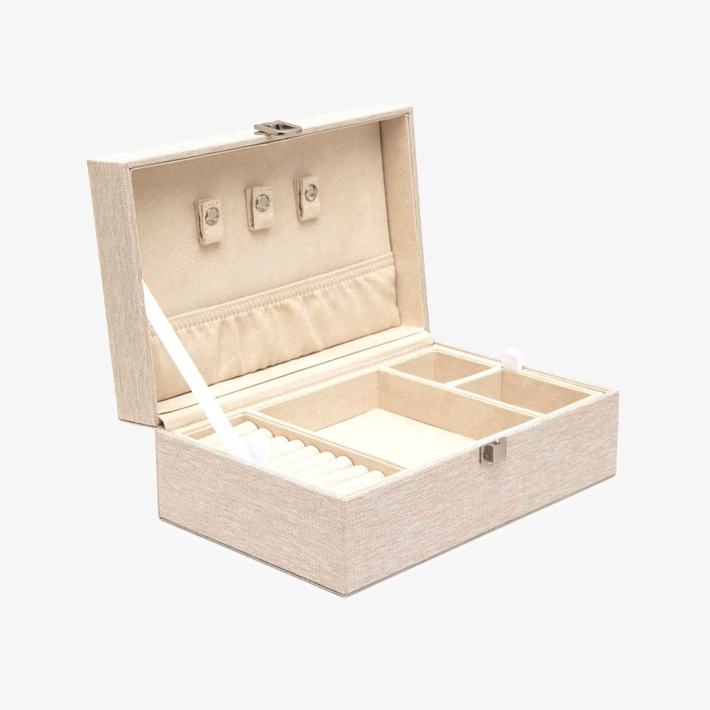 Linen Leather Jewelry Box 5