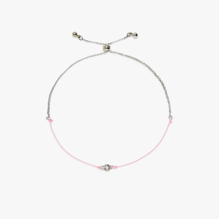 Boarding for Breast Cancer Thread Chain Slider Bracelet