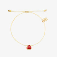 Heart Bead Gold Dainty Bracelet