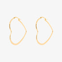 Oversized Heart Hoop Earrings
