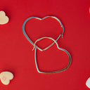 Oversized Heart Hoop Earrings