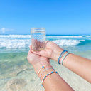 World Water Day Tile Bead Stretch Bracelet