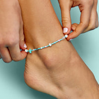 Mixed Gemstone Chip Anklet Gallery Thumbnail