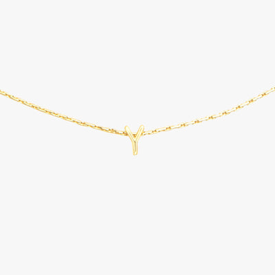 Snake Chain Alphabet Necklace