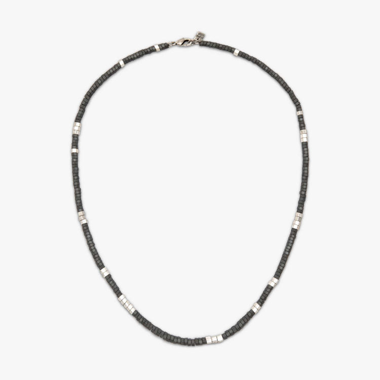 Men's Faceted Pyrite Bead Necklace