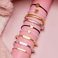 Engravable Disc Bead Stretch Bracelet Gallery Thumbnail