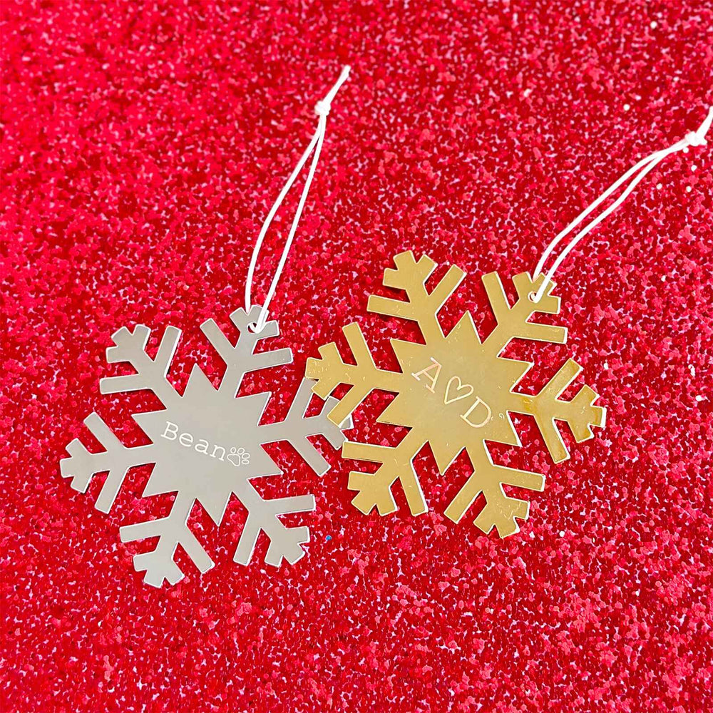 Engravable Snowflake Ornament 8